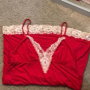 Victoria’s Secret Pink/Lace Chemise